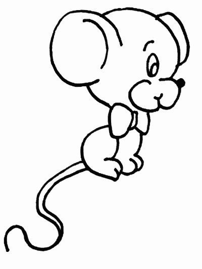 cute mouse coloring page