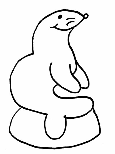 seal coloring page