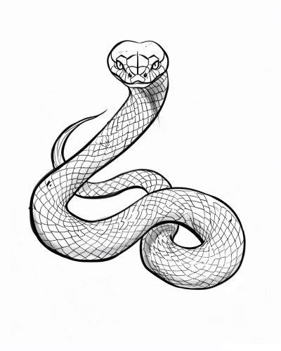 Nagini from Harry Potter coloring page