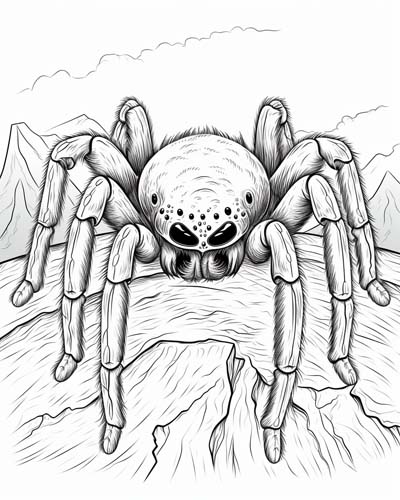 spider coloring page