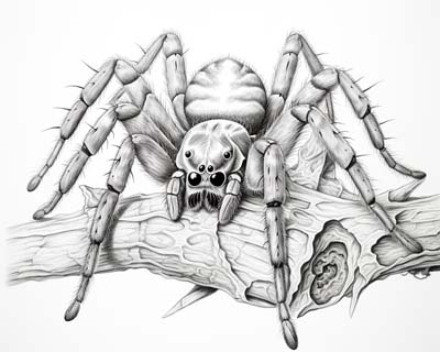 spider coloring page