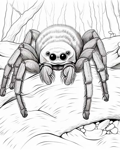 spider coloring page