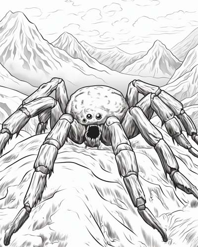 Shelob from Lord of the Rings coloring page