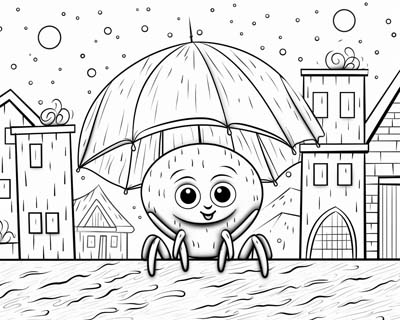 spider coloring page