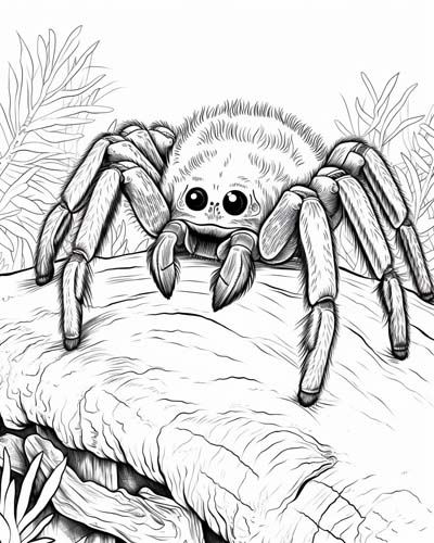 spider coloring page