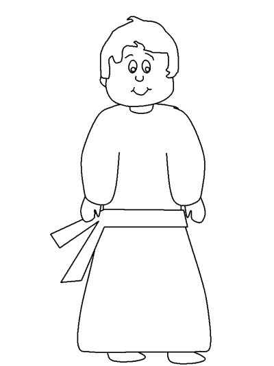 Shadrach, Meshach, and Abednego coloring page