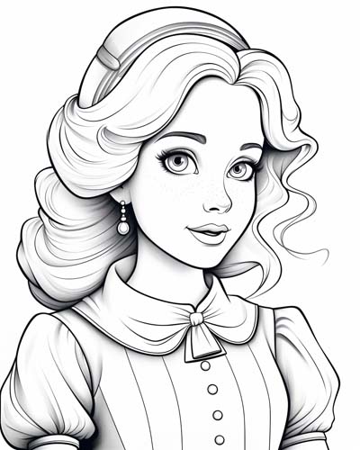 Alice in Wonderland coloring pages