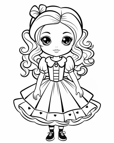 Alice in Wonderland coloring pages