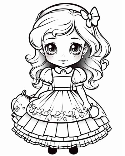Alice in Wonderland coloring pages