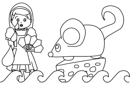 Alice cries a river coloring pages