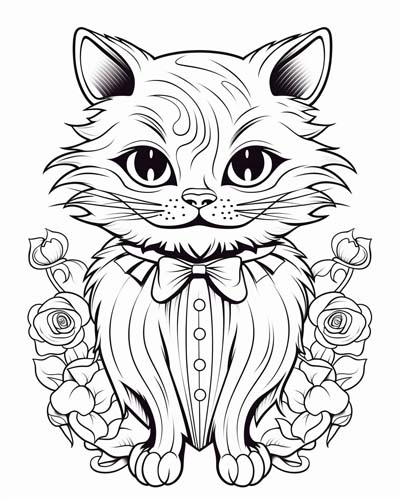 cheshire cat coloring pages