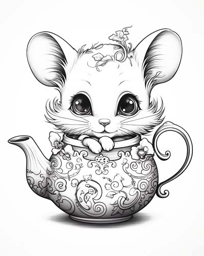 dormouse coloring pages