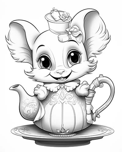 dormouse coloring pages