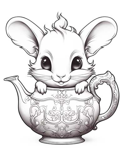 dormouse coloring pages