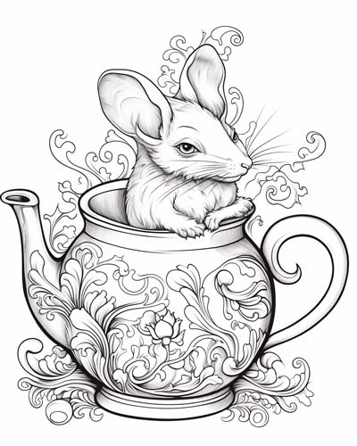 dormouse coloring pages