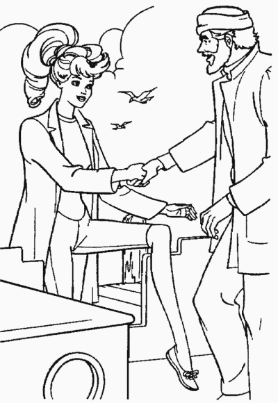 barbie coloring page