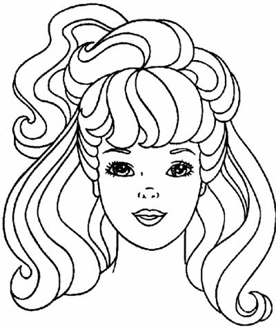 barbie coloring page
