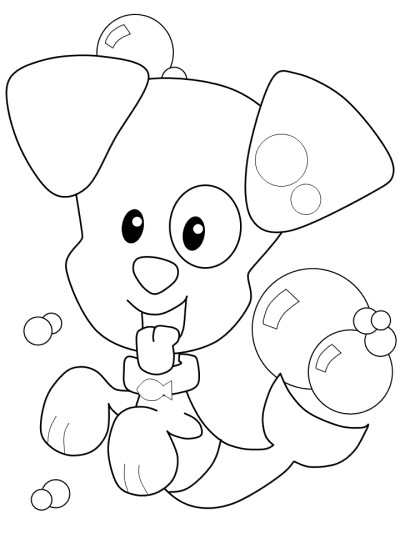 Bubble Puppy coloring page