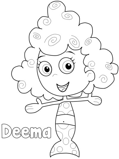 Deema coloring page