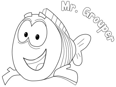 Mr. Grouper coloring page