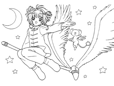 Cardcaptors coloring page