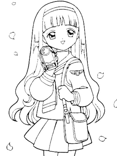 Cardcaptors coloring page