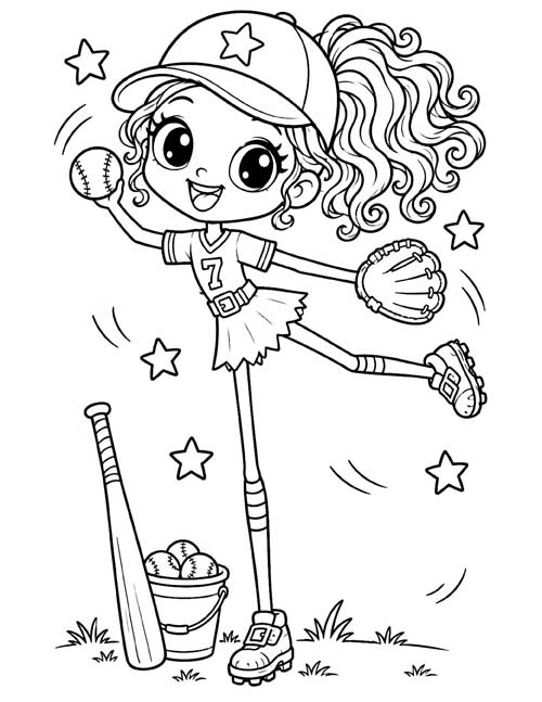 Tall Chibi Coloring Pages