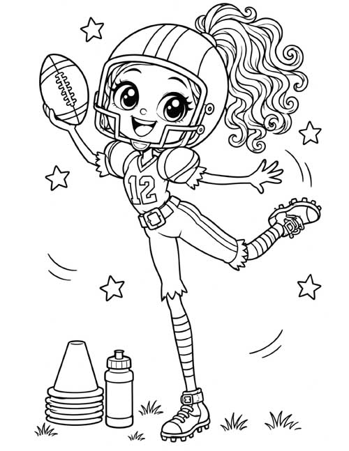 Tall Chibi Coloring Pages