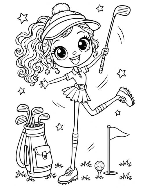 Tall Chibi Coloring Pages