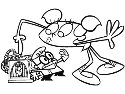 Dexter's Lab coloring page
