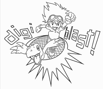 Digimon coloring page