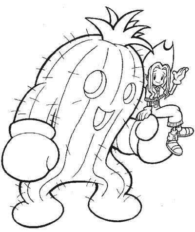 Digimon coloring page