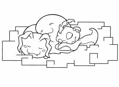 Digimon coloring page