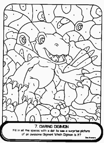 Digimon coloring page