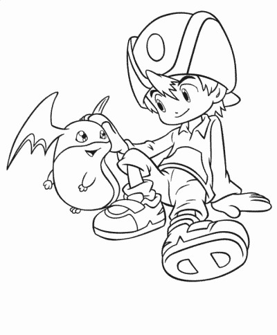 Digimon coloring page