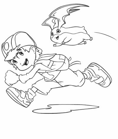 Digimon coloring page