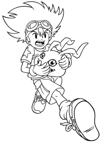 Digimon coloring page