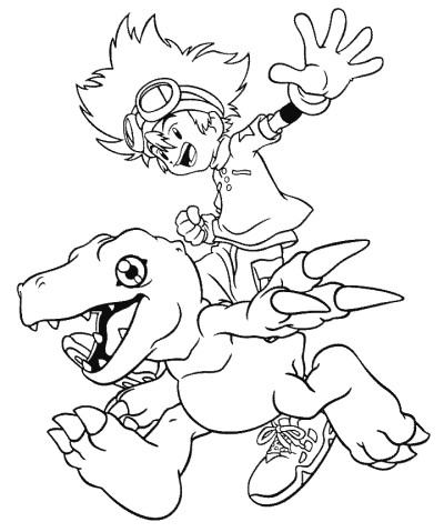 Digimon coloring page