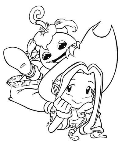 Digimon coloring page