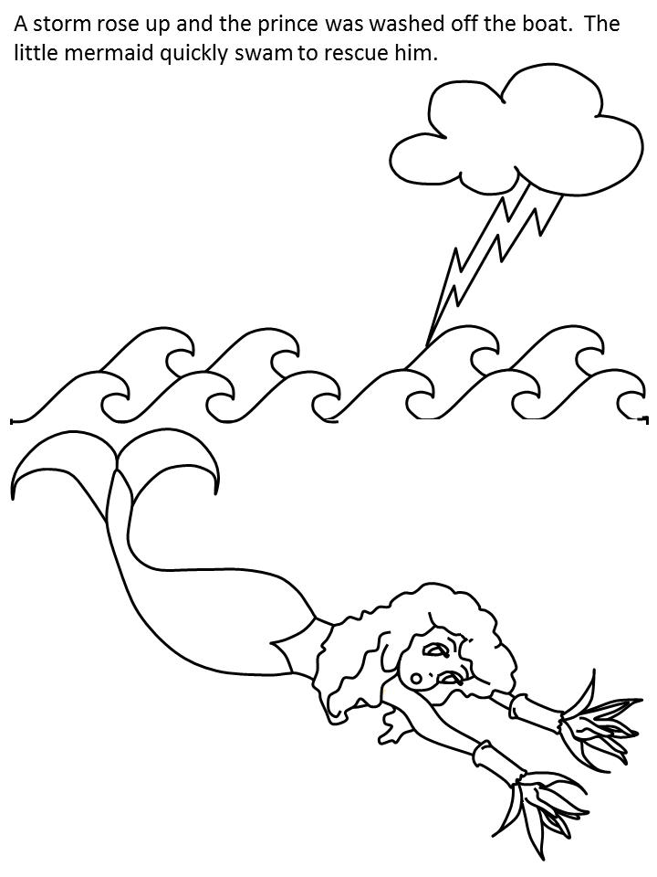 Little Mermaid coloring page