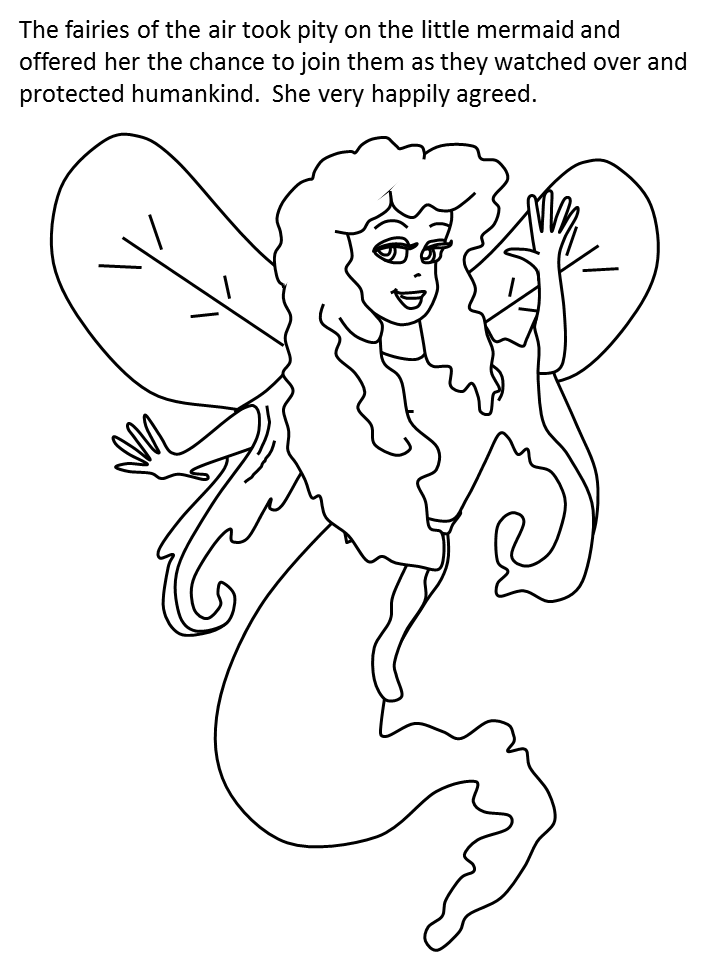 Little Mermaid coloring page