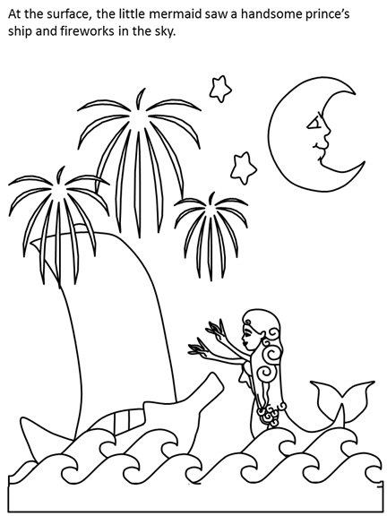 Little Mermaid coloring page