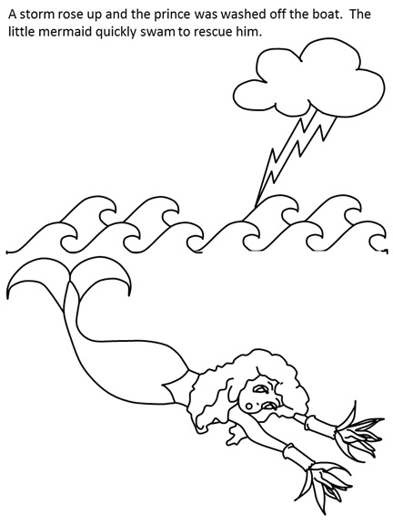 Little Mermaid coloring page