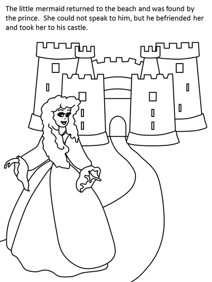 Little Mermaid coloring page