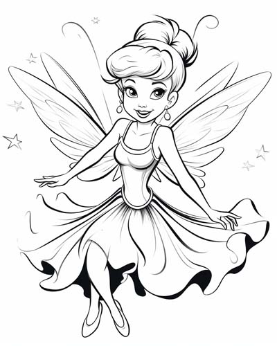 Tinkerbell colouring in discount