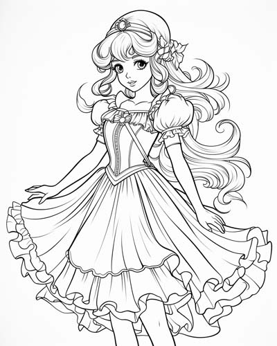 Wendy Darling coloring page