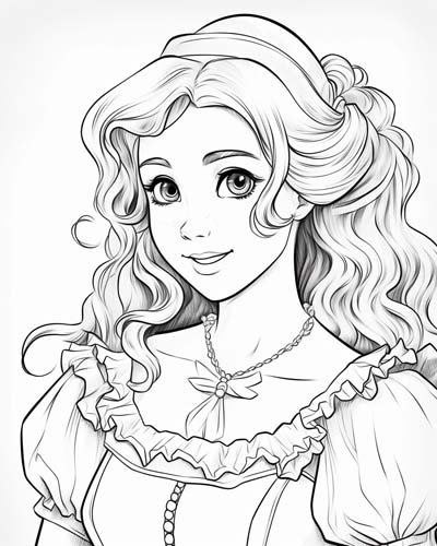 Wendy Darling coloring page