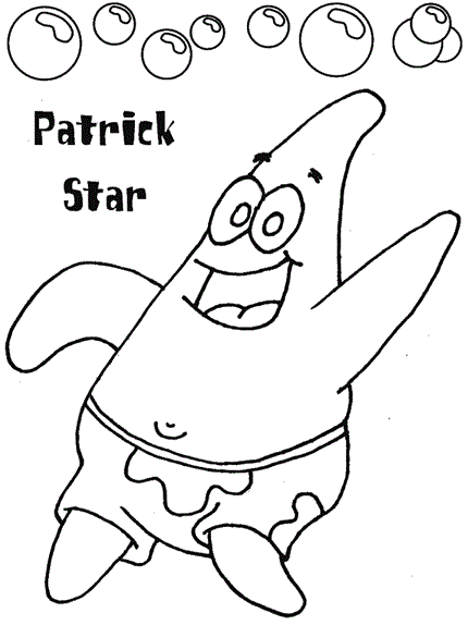 Spongebob Squarepants coloring page