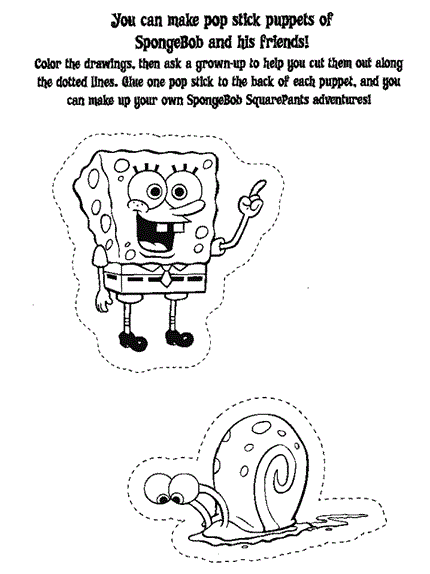 Spongebob Squarepants coloring page