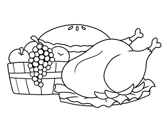 feast coloring page